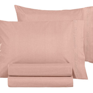 Ζεύγος Μαξιλαροθήκες Color Plus Coral 50x70